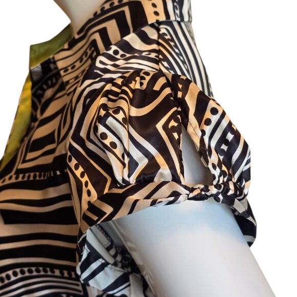 VTG Y2K Geometric Design Dress sz 4 - Picture 7 of 9